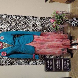 Pleated multicolor skirt size large (14)